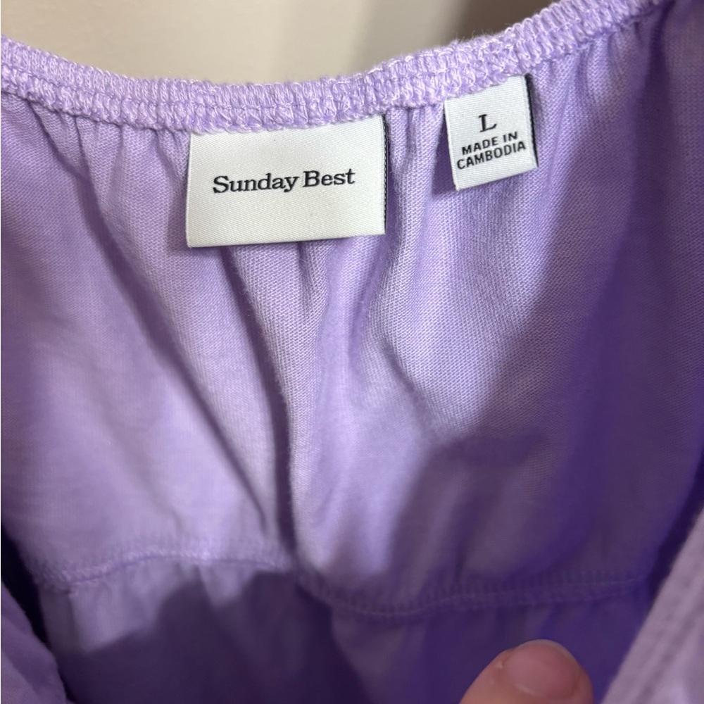 Aritzia Sunday Best Light Purple Mini Dress